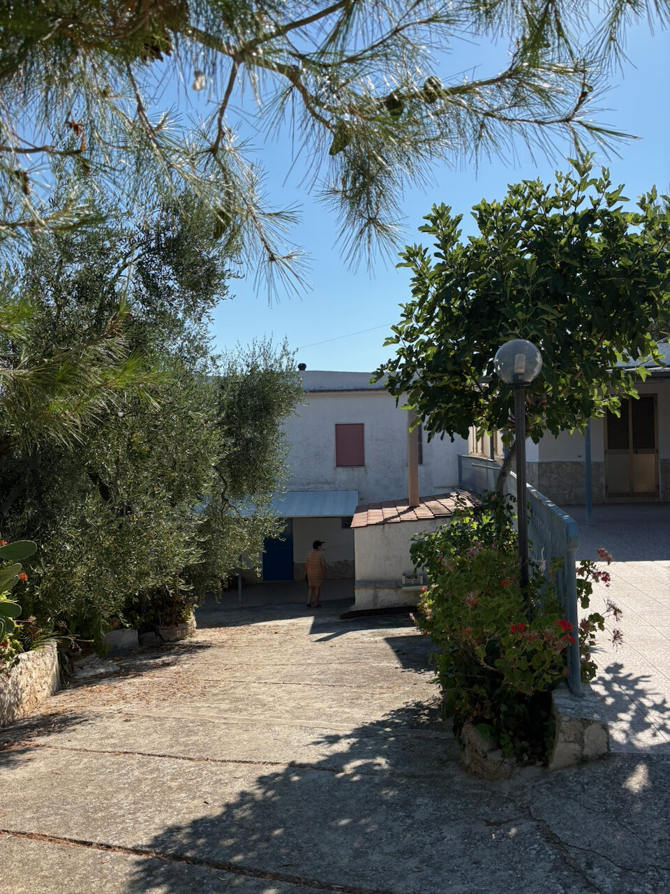 Het huis naast onze boomgaard in Vieste